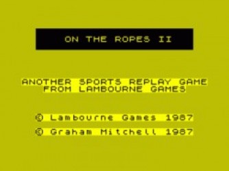 On The Ropes II (1987)(Lambourne Games)(Side B) Rom